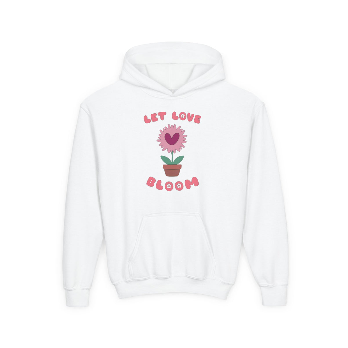 Let Love Bloom Youth Pullover Hoodie