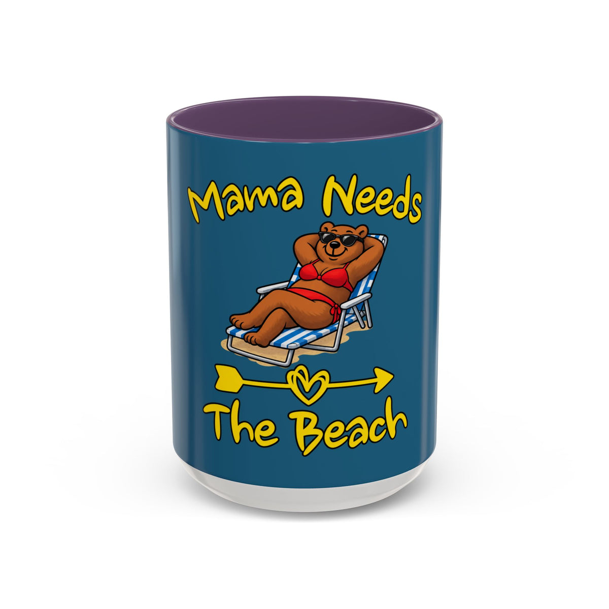 Mama Needs The Beach 15oz Coffee Mug