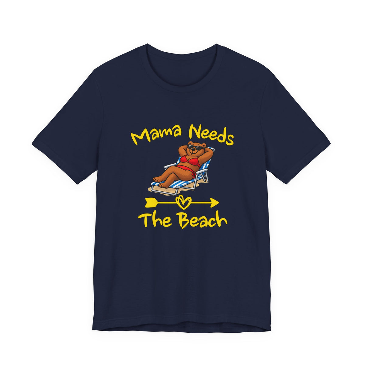 Mama Needs The Beach Short Sleeve T Shirt