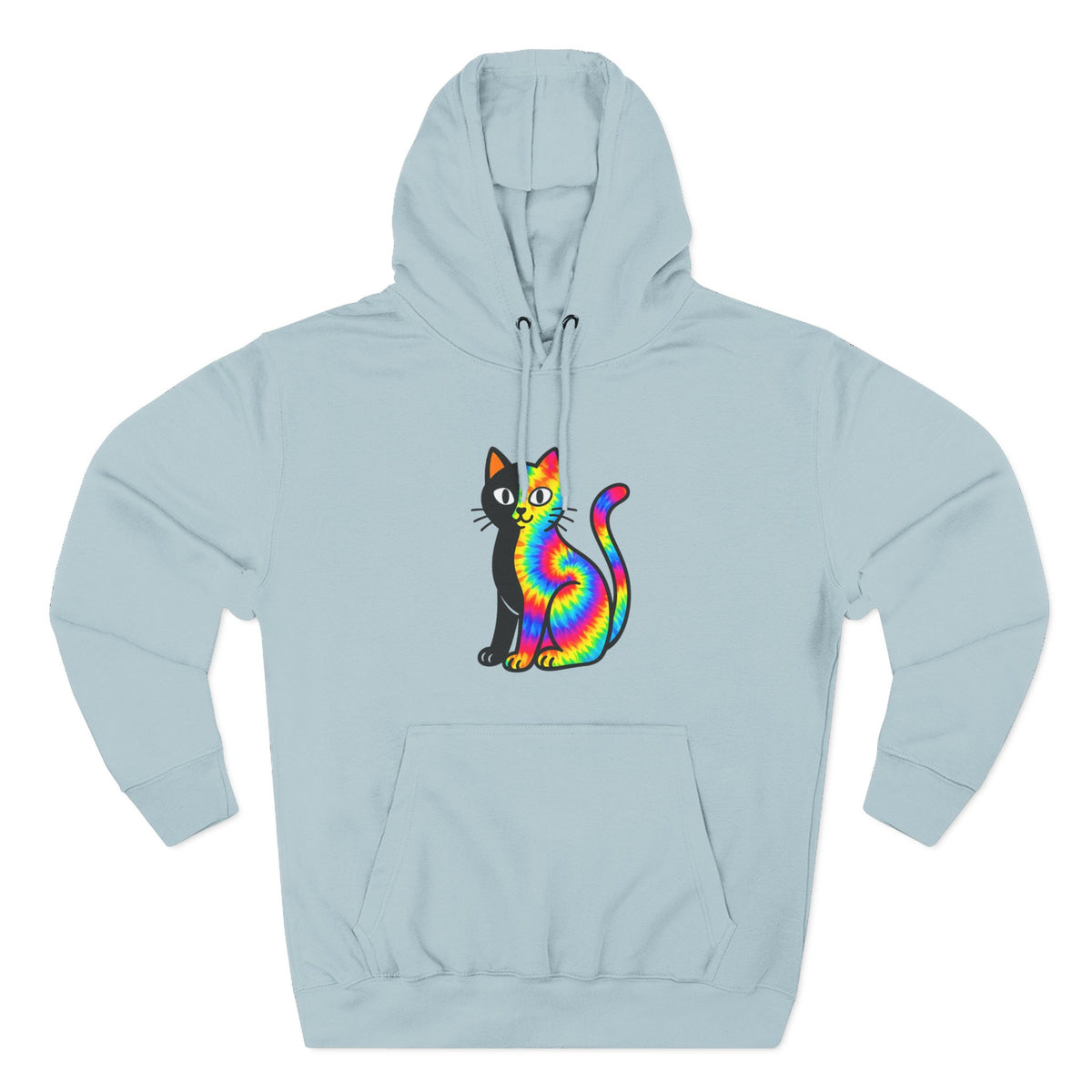 The Black Cat Changing Colors Pullover Hoodie