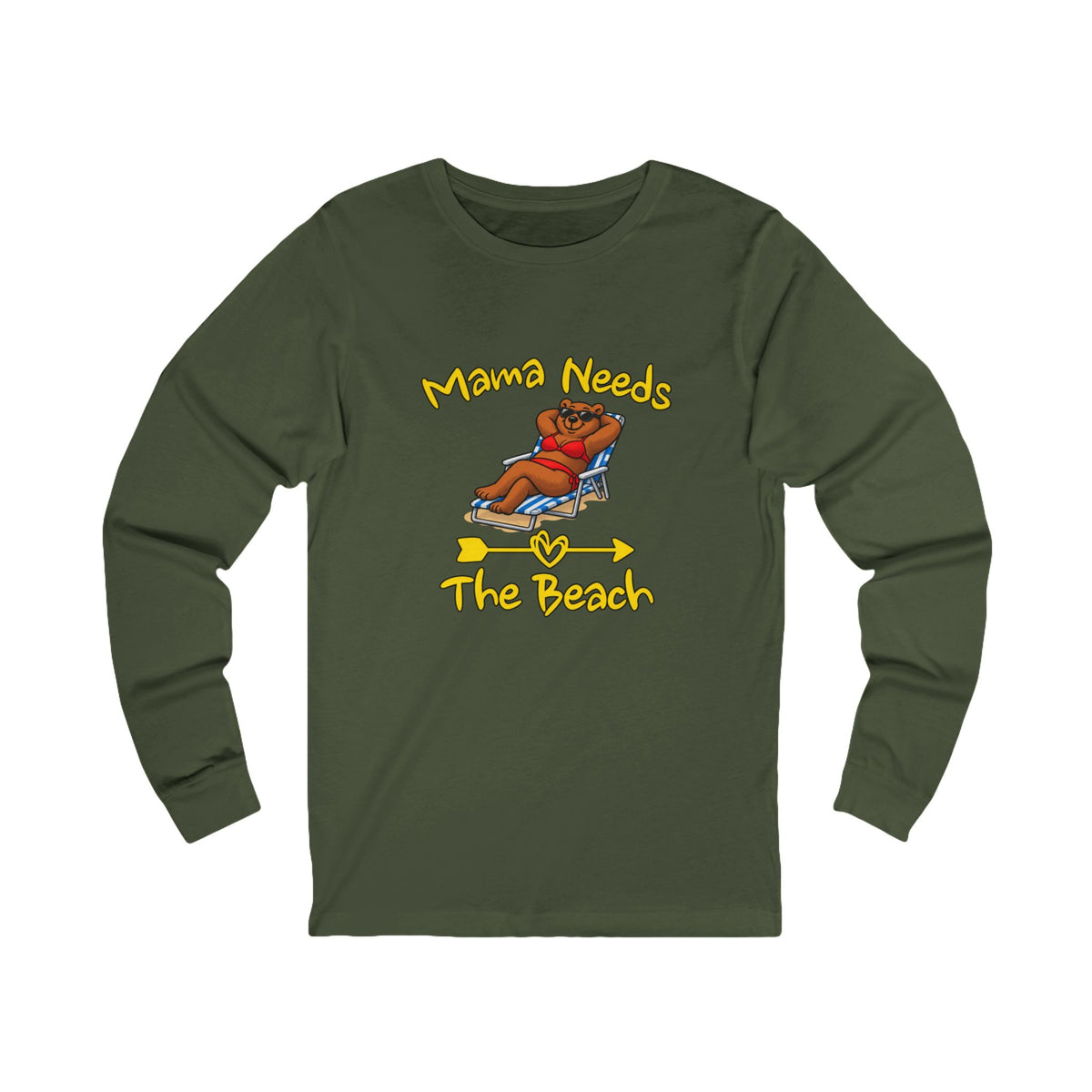 Mama Needs The Beach Long Sleeve T Shirt