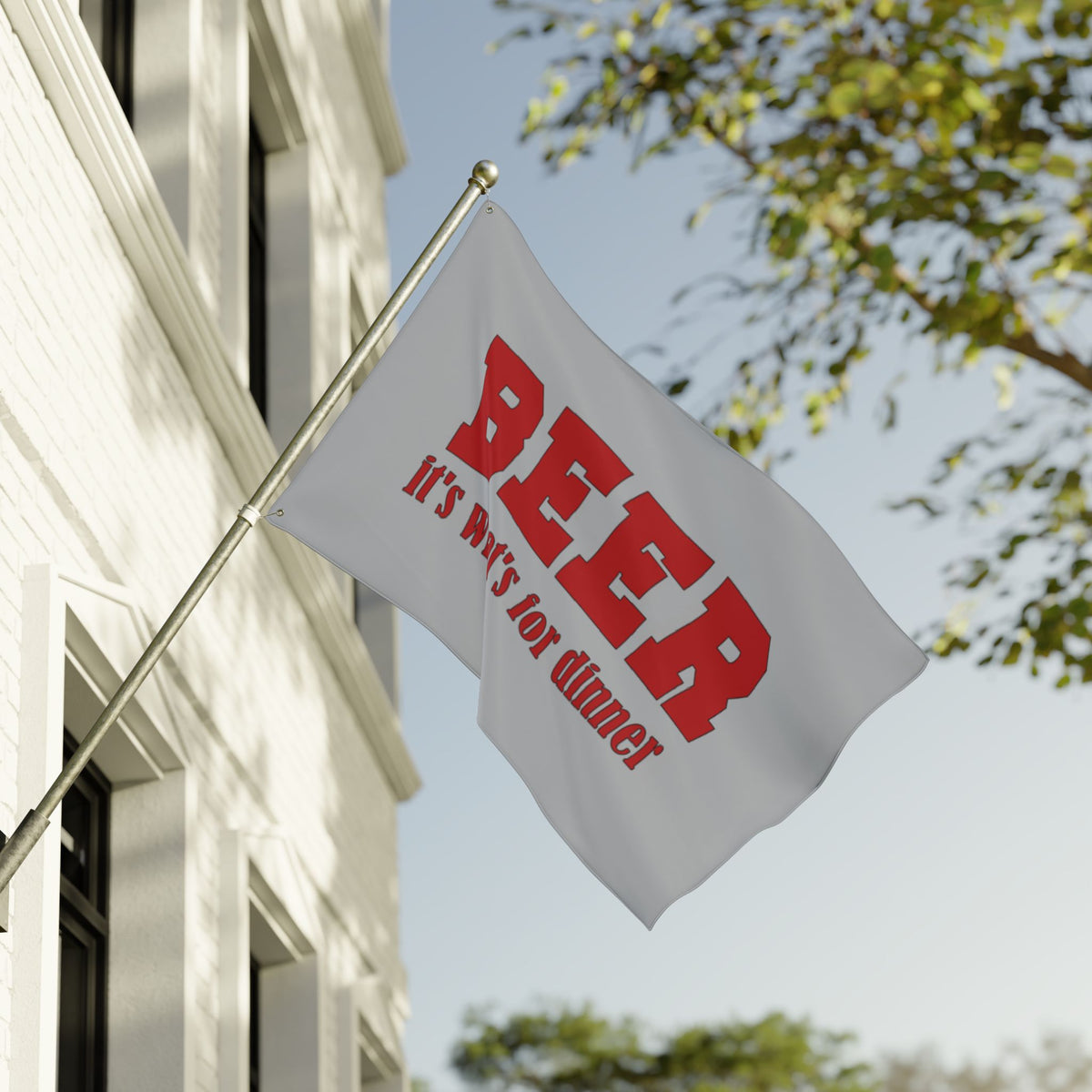 Beer For Dinner Double Sided 36 x 60" Flag