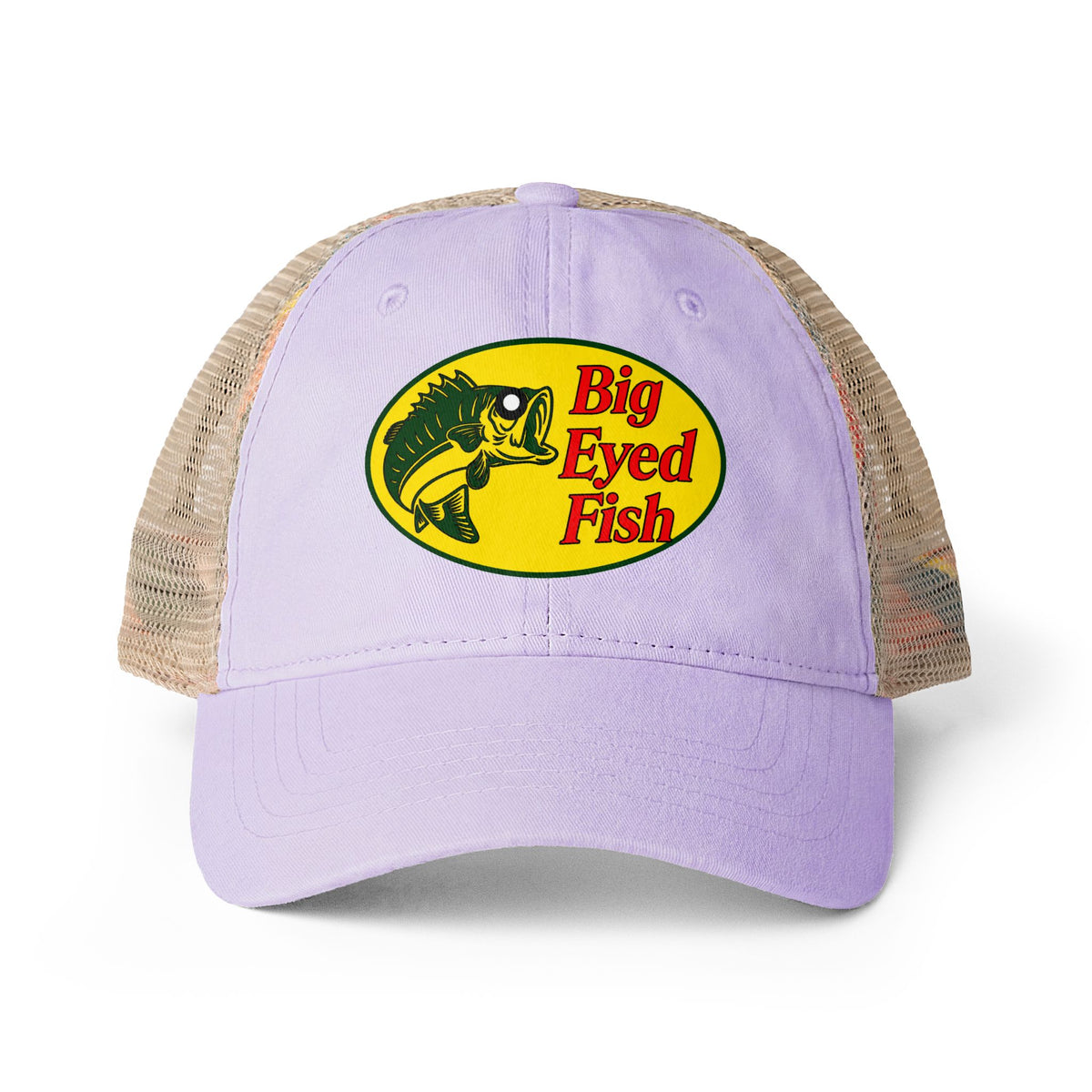 Big Bass Fish Mesh Back Mom Hat