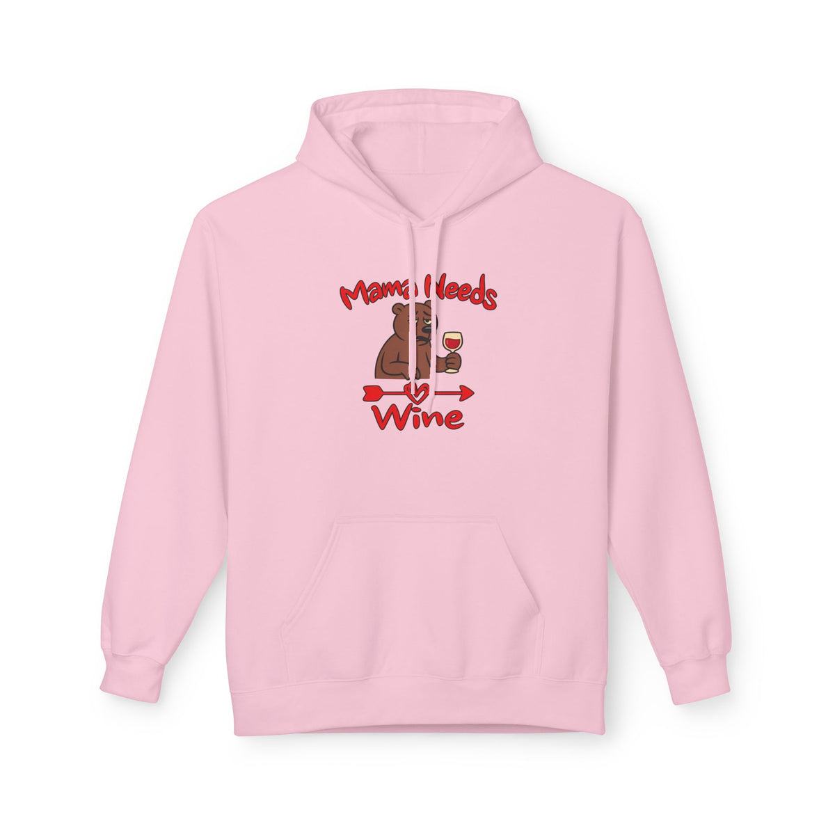 Mama Needs Wine Pullover Hoodie