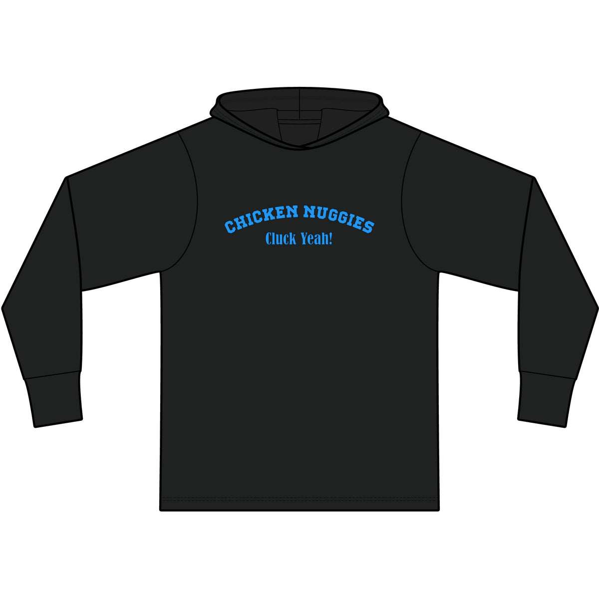 Chicken Nuggies Long Sleeve Hooded T-Shirt