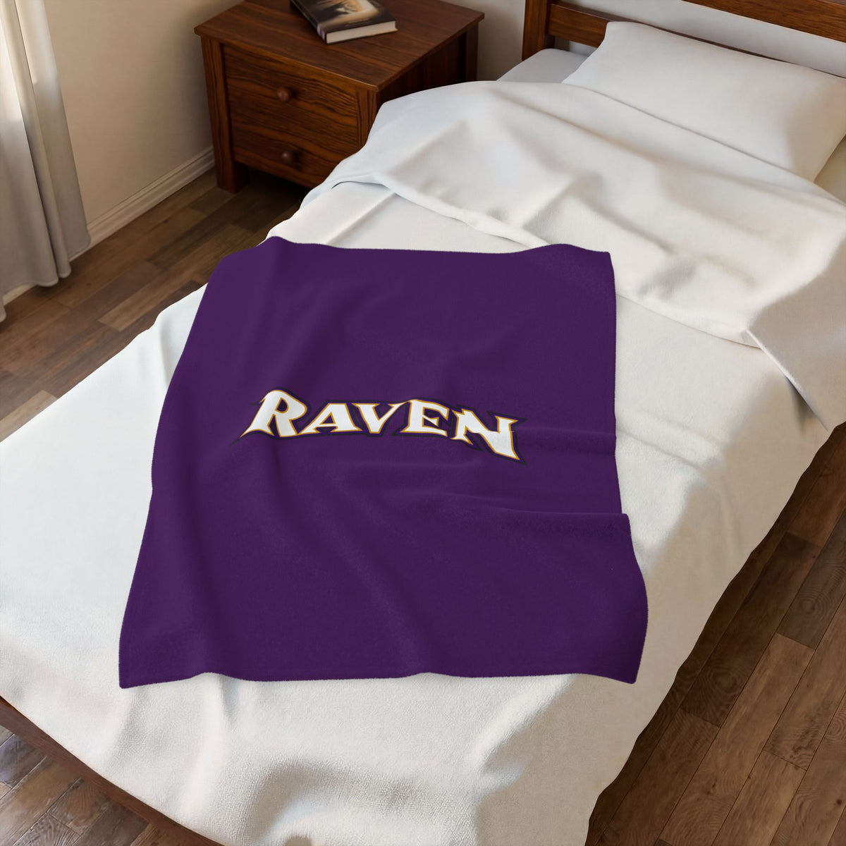 Baltimore Raven Velveteen Plush Blanket