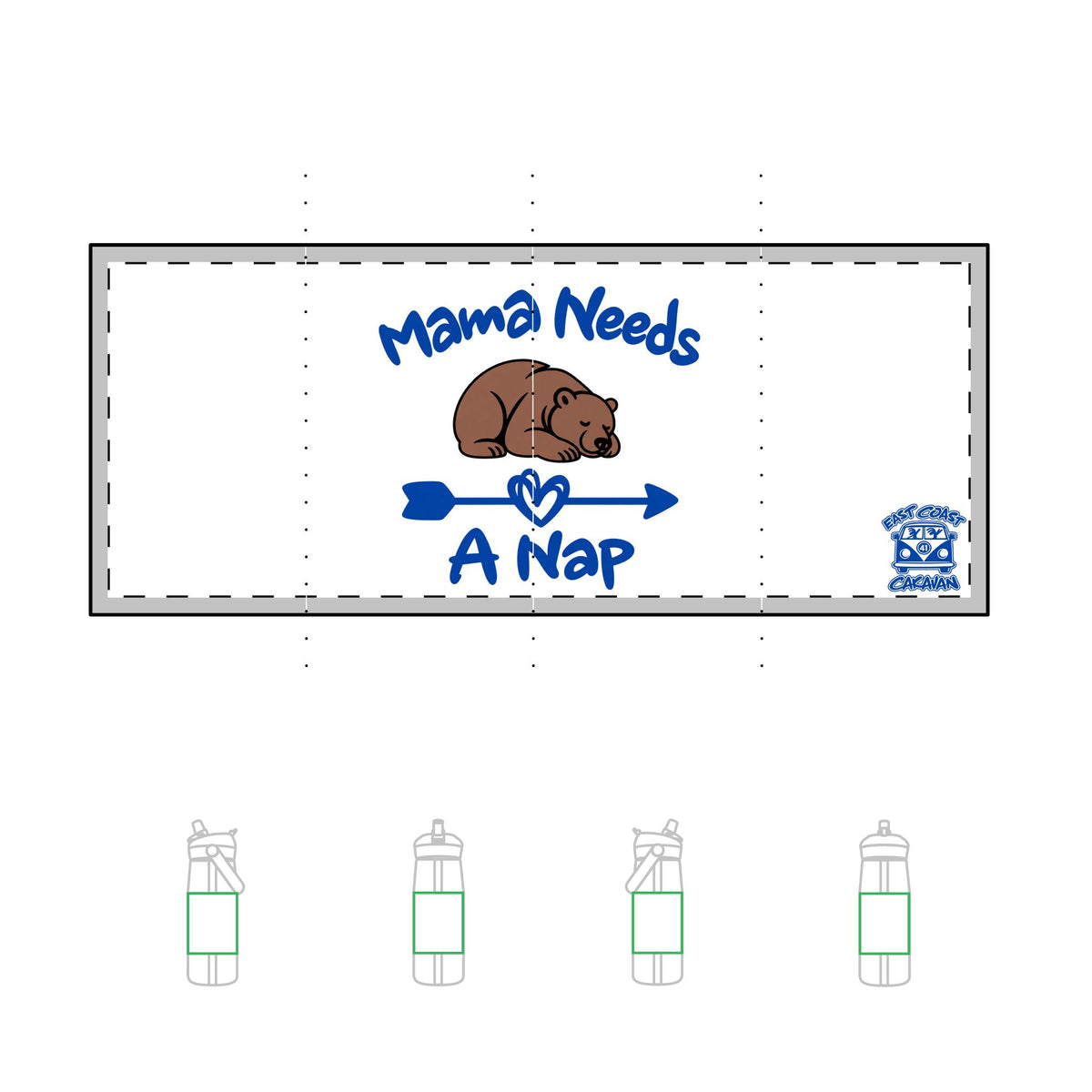 Mama Needs A Nap Camelbak Flip Straw 25oz Bottle