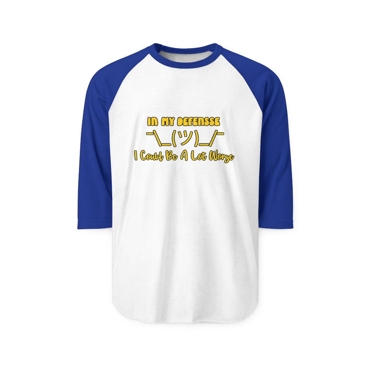 In My Defense... 3/4 Sleeve Jersey