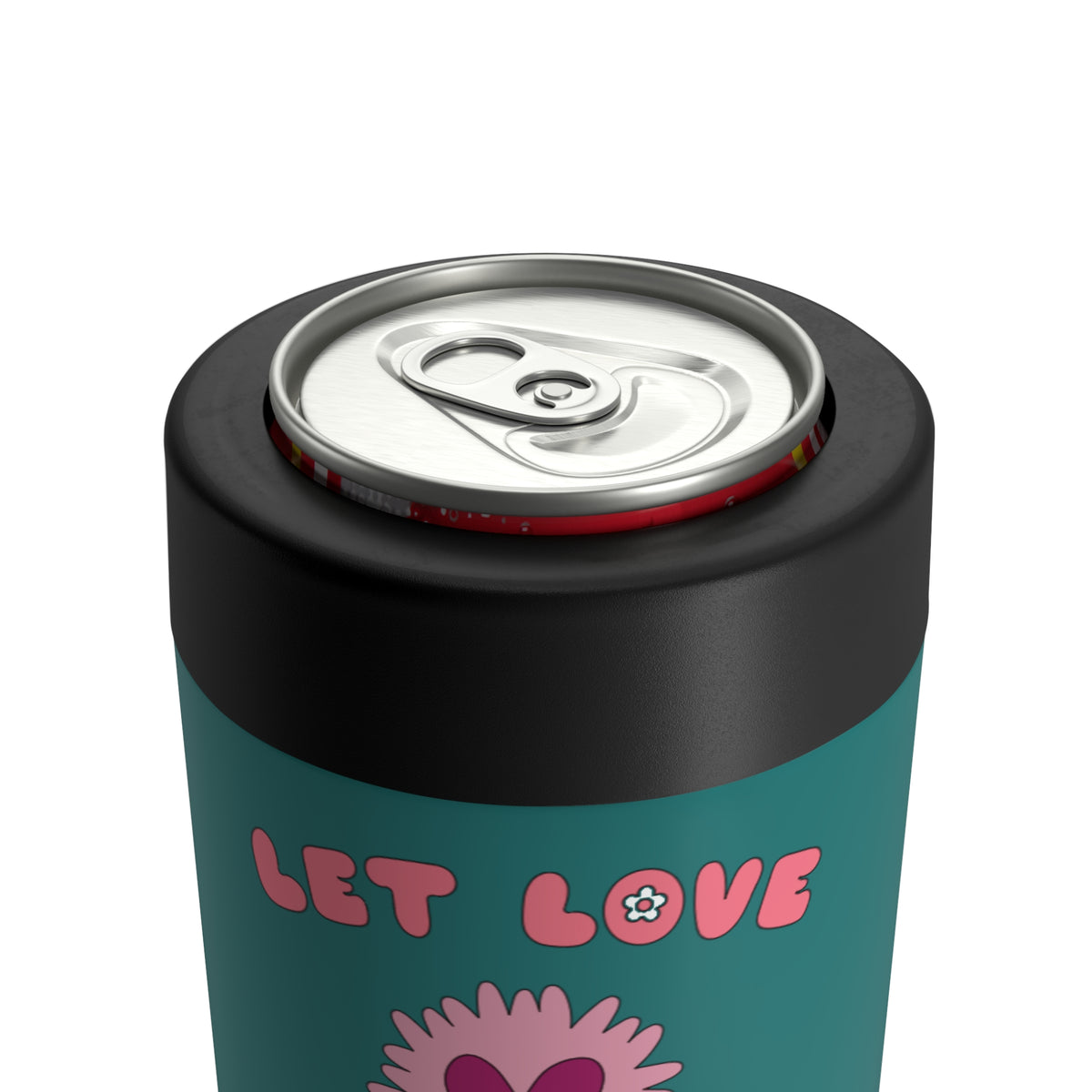 Let Love Bloom 12oz Can Holder