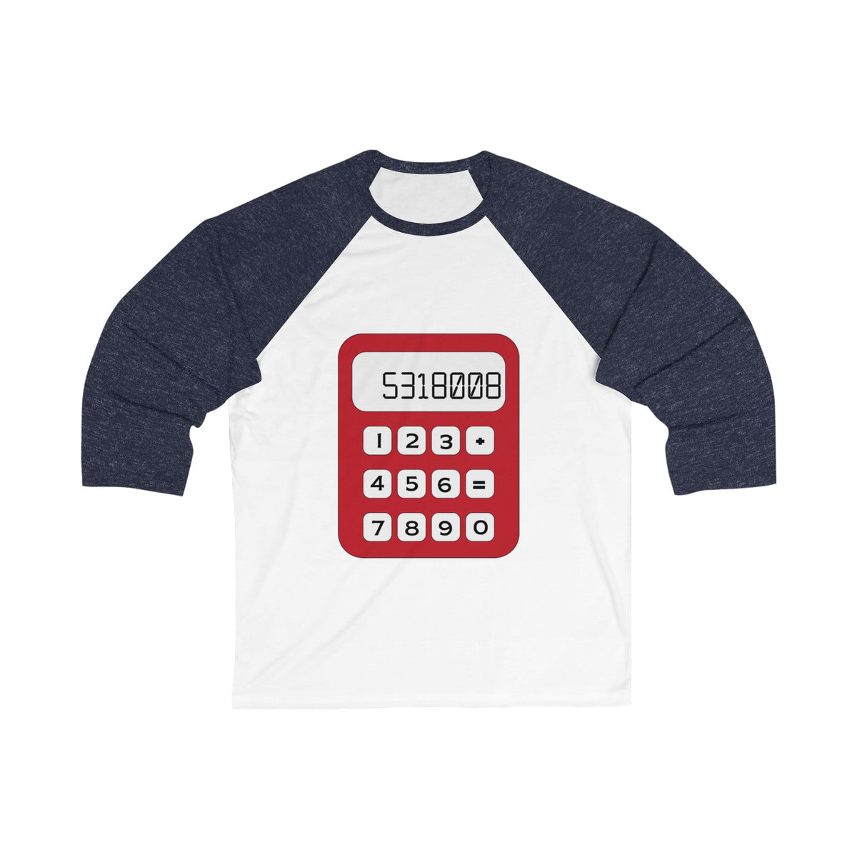 8th Grade Math 3/4 Sleeve Baseball Jersey