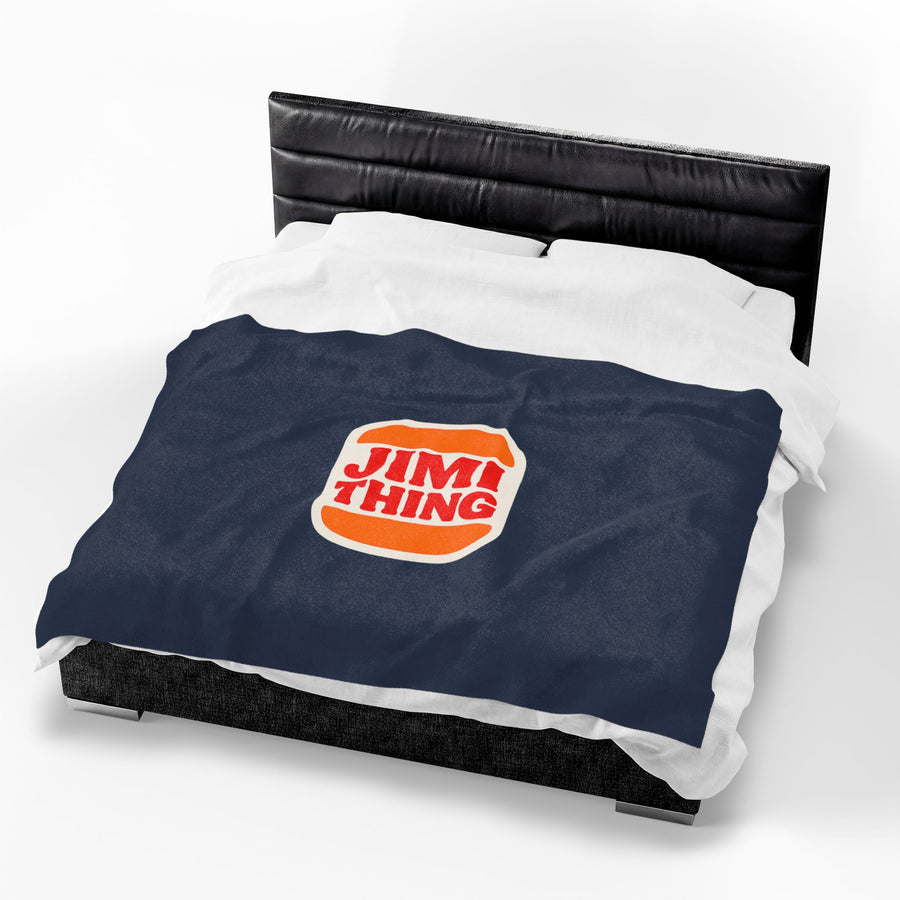 Burger Thing Velveteen Plush Blanket
