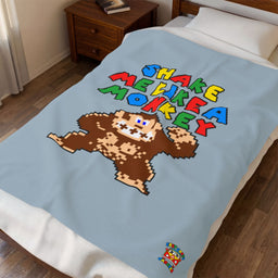 Shake Me Like A Monkey Velveteen Plush Blanket
