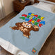 Shake Me Like A Monkey Velveteen Plush Blanket