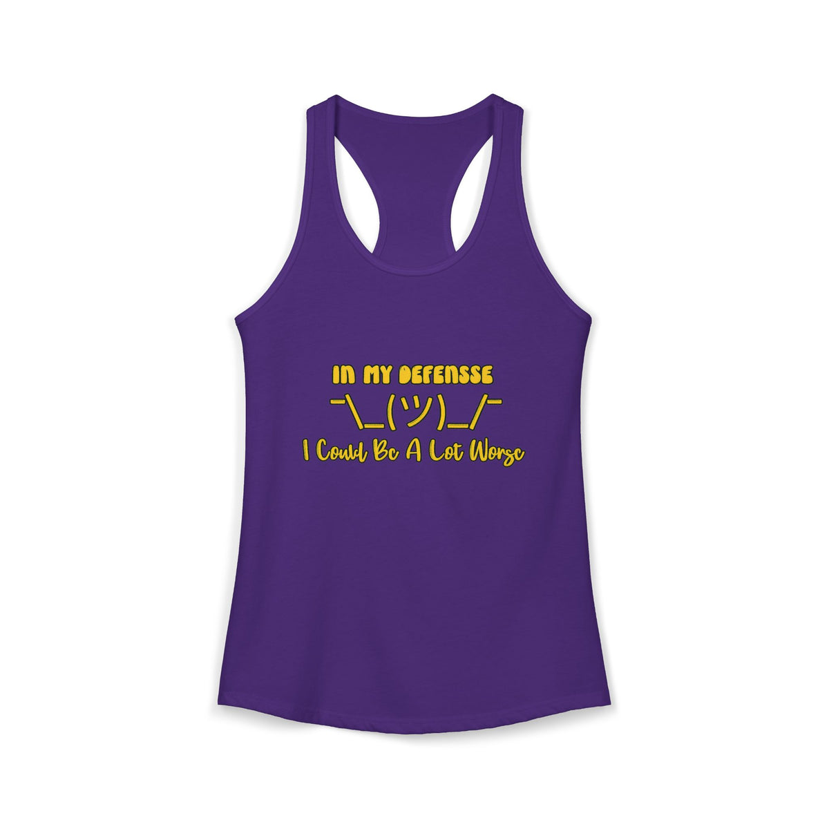 In My Defense... Racerback Tank