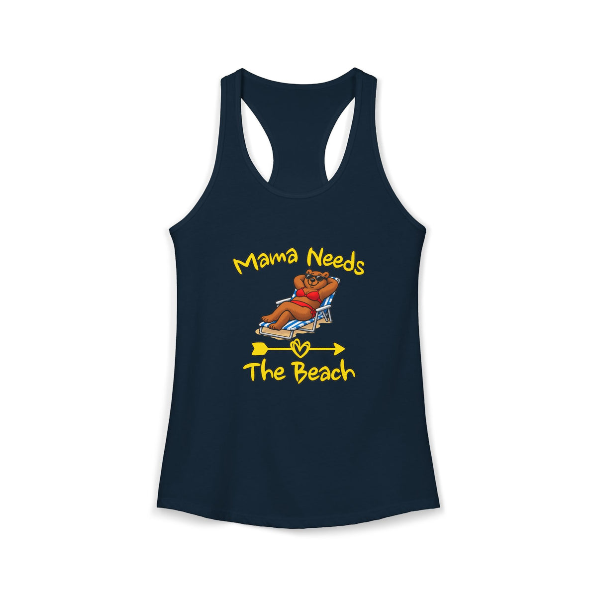Mama Needs The Beach Women's Racerback Tank