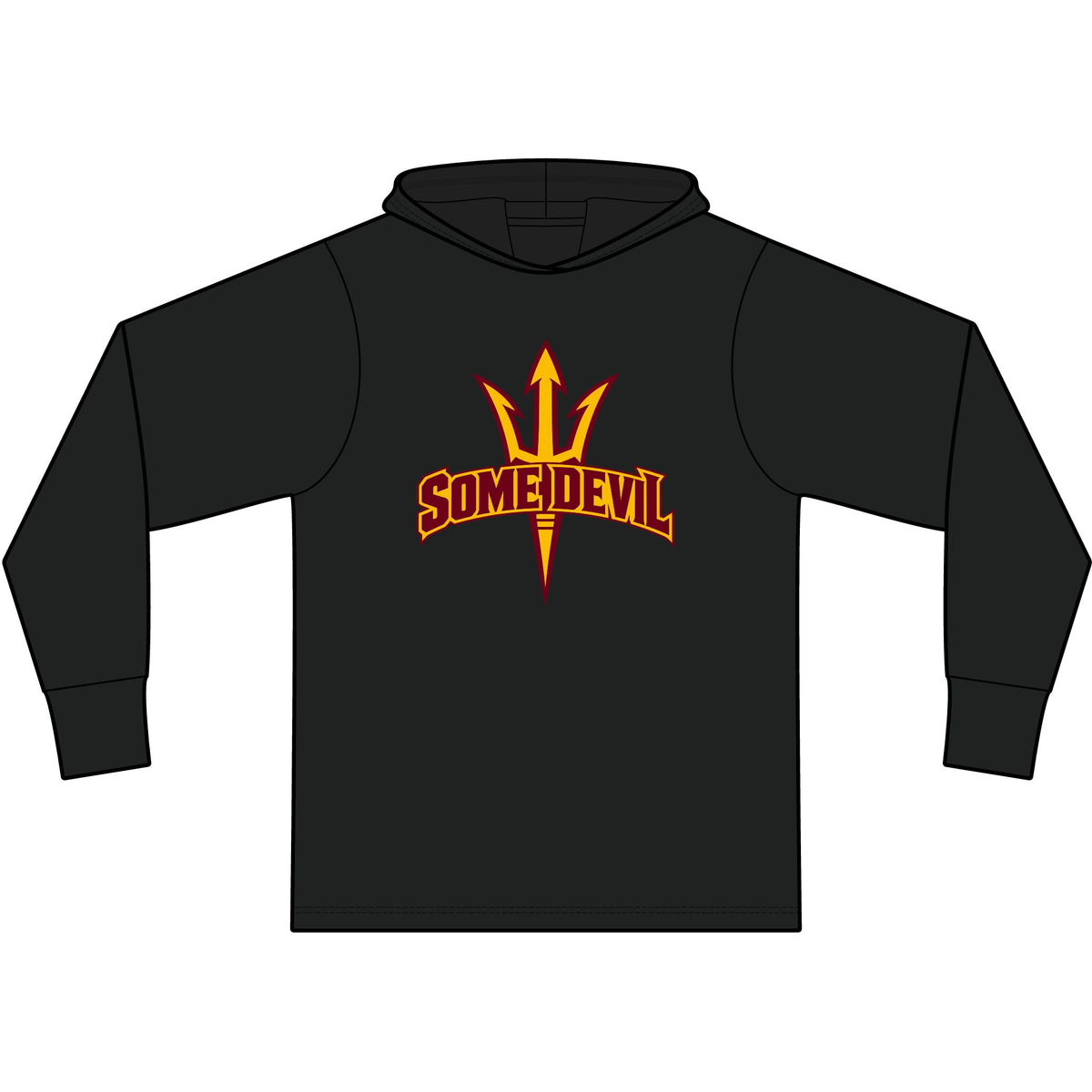 Arizona State Some Devil Long Sleeve Hooded T-Shirt