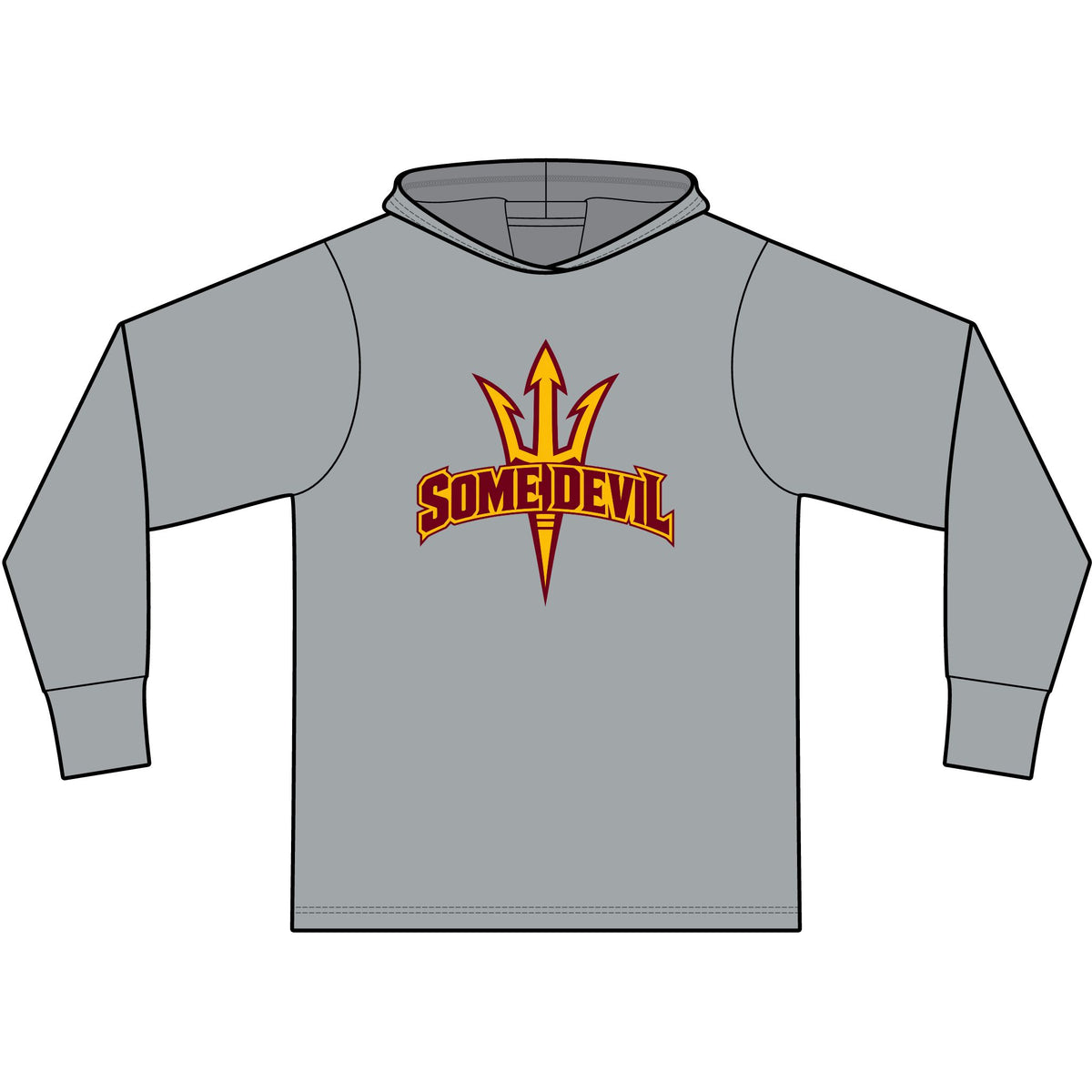 Arizona State Some Devil Long Sleeve Hooded T-Shirt