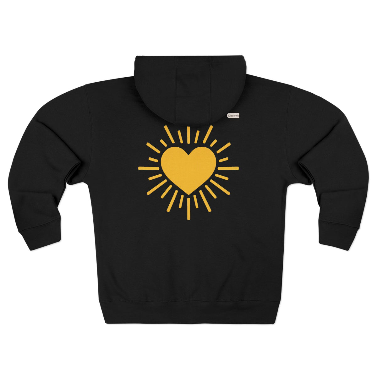 Let Your Love Shine Unisex Zip Hoodie (Design On Back)