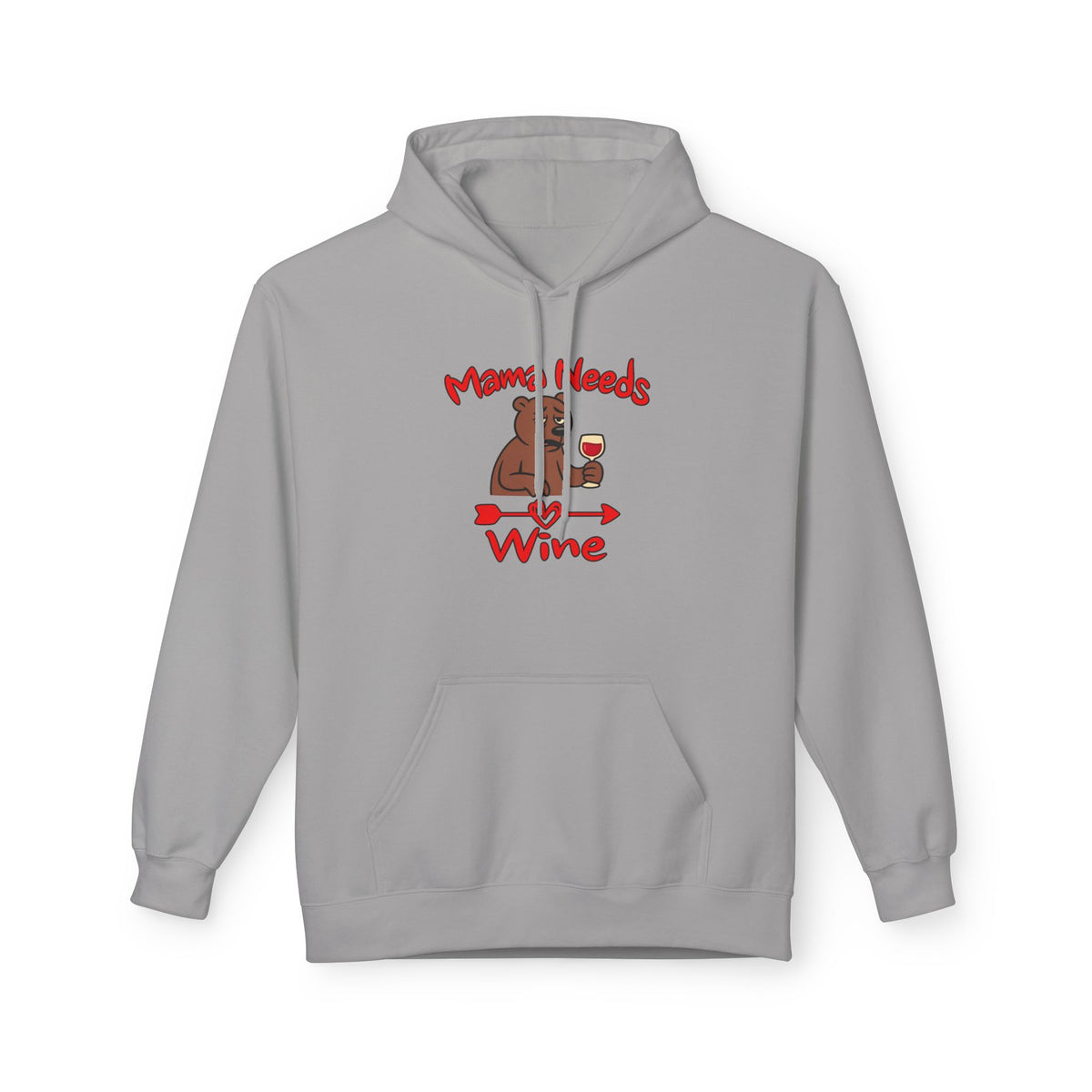 Mama Needs Wine Pullover Hoodie