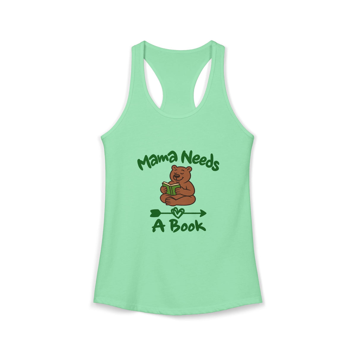 Mama Needs A Book Women's Racerback Tank