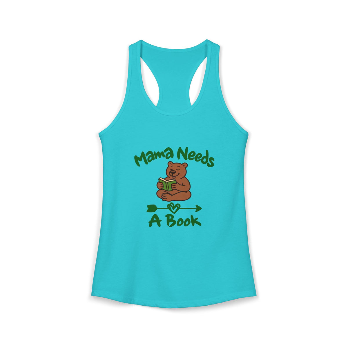 Mama Needs A Book Women's Racerback Tank