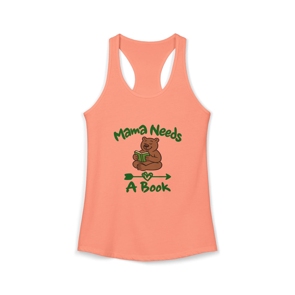 Mama Needs A Book Women's Racerback Tank