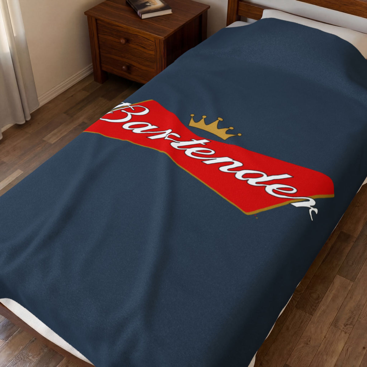 Bartender Please Velveteen Plush Blanket