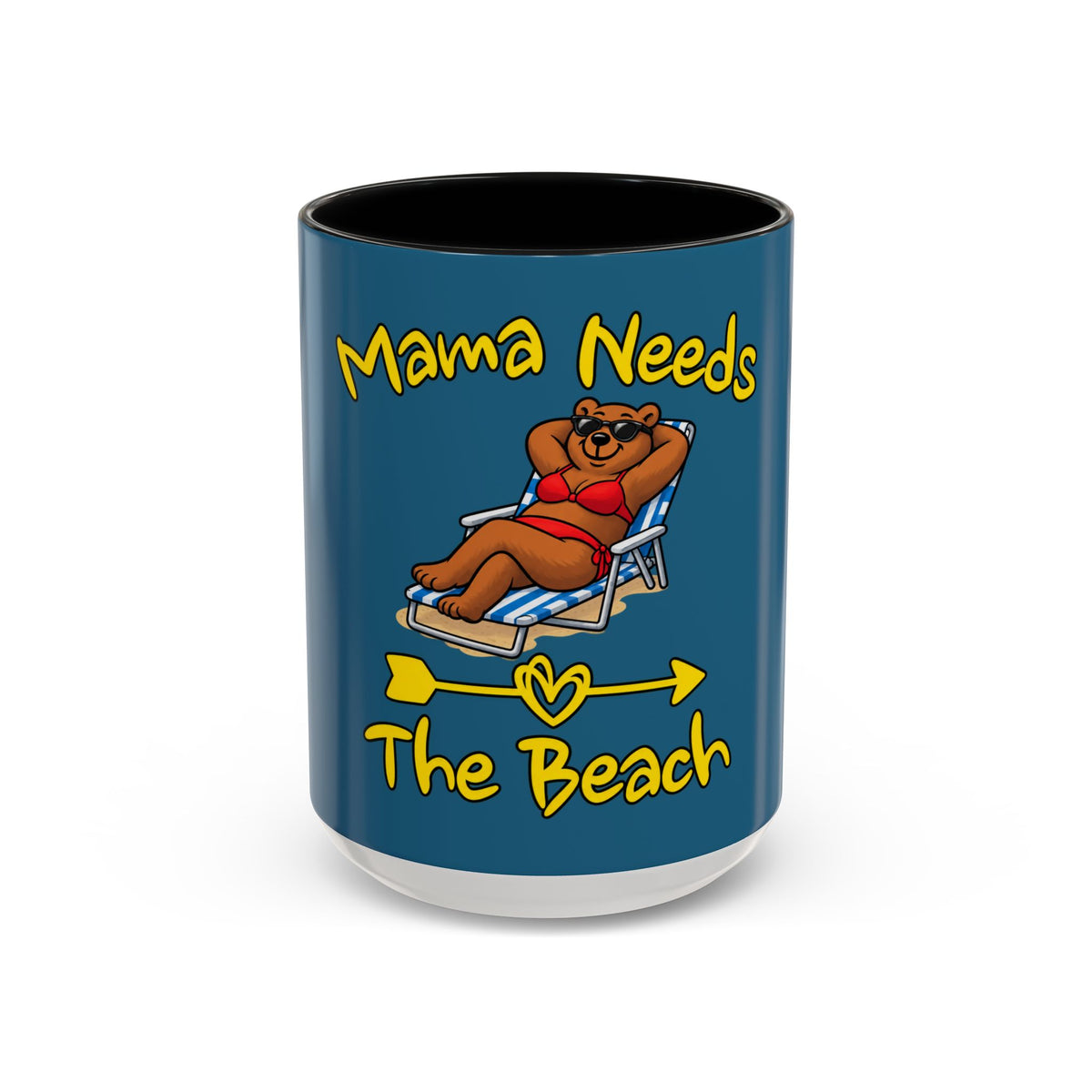 Mama Needs The Beach 15oz Coffee Mug