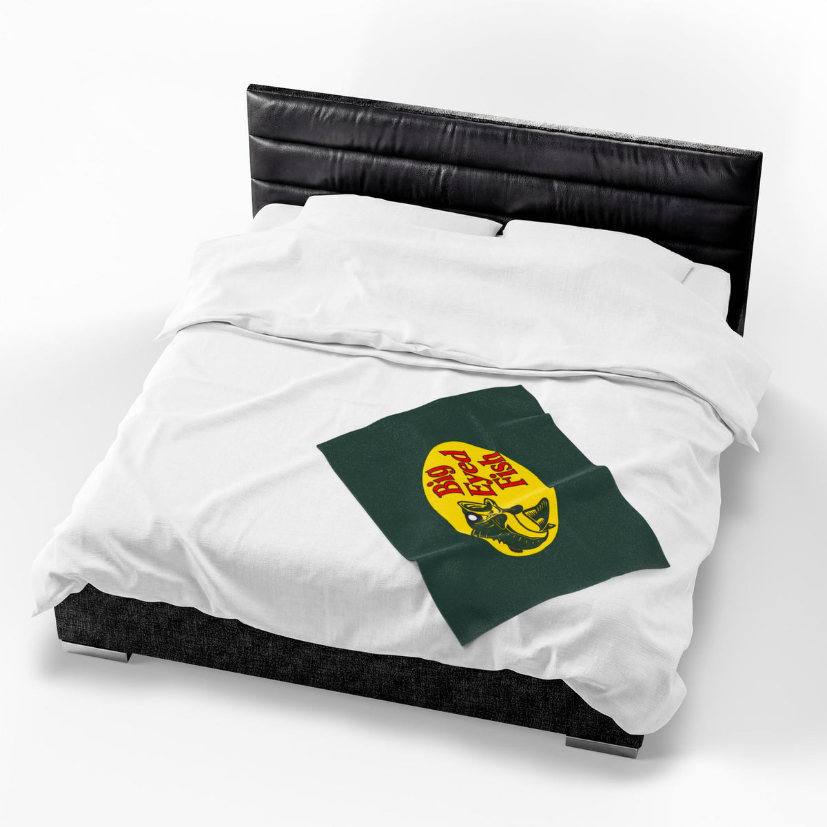 Big Bass Fish Velveteen Plush Blanket
