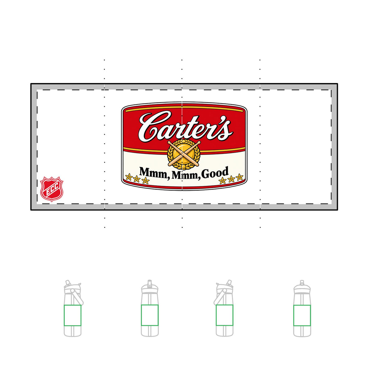 Carter's Mmm, Mmm, Good! Camelbak Flip Straw 25oz Bottle