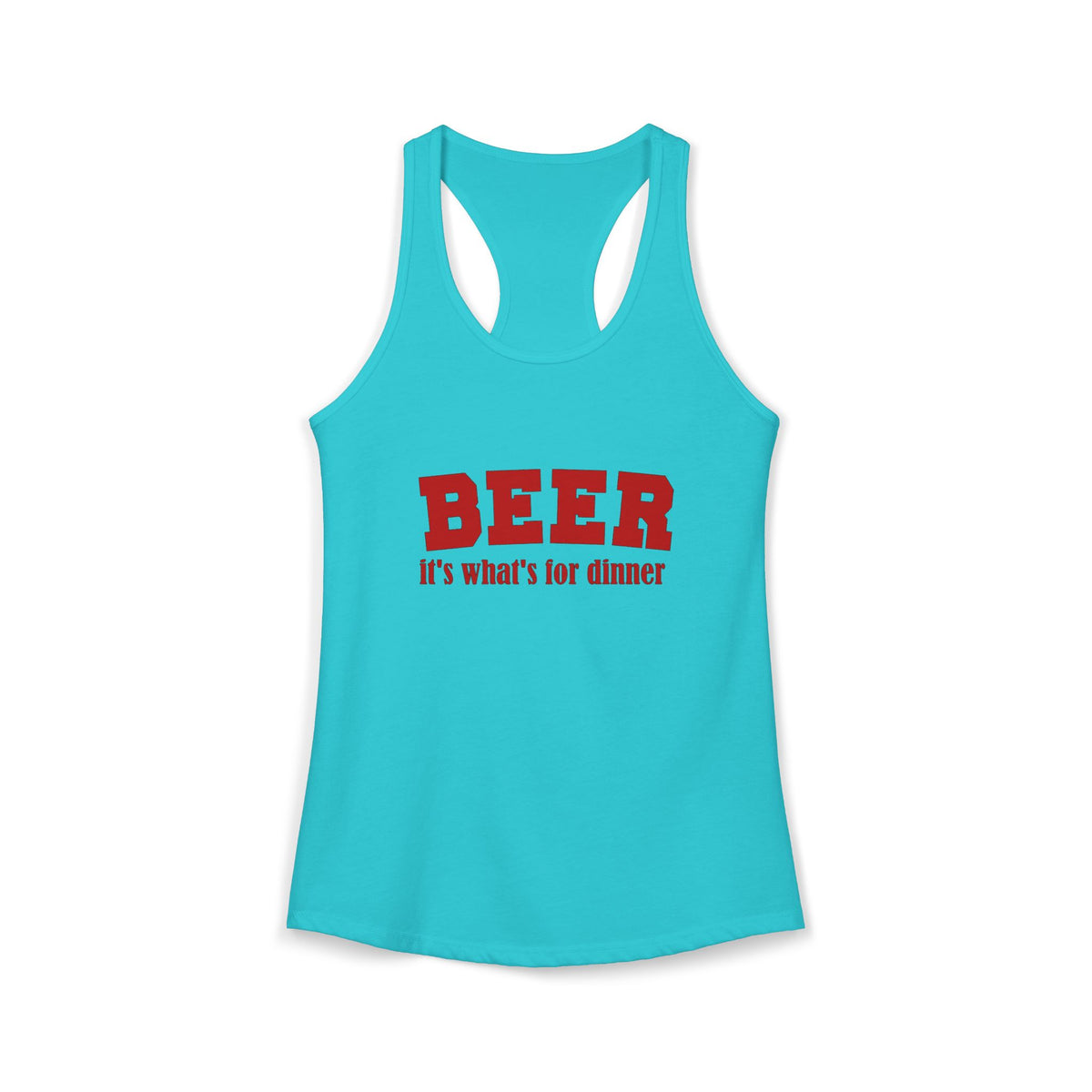 Beer For Dinner Women's Racerback Tank