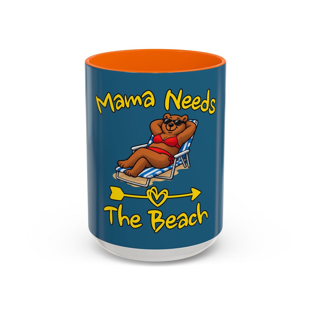 Mama Needs The Beach 15oz Coffee Mug