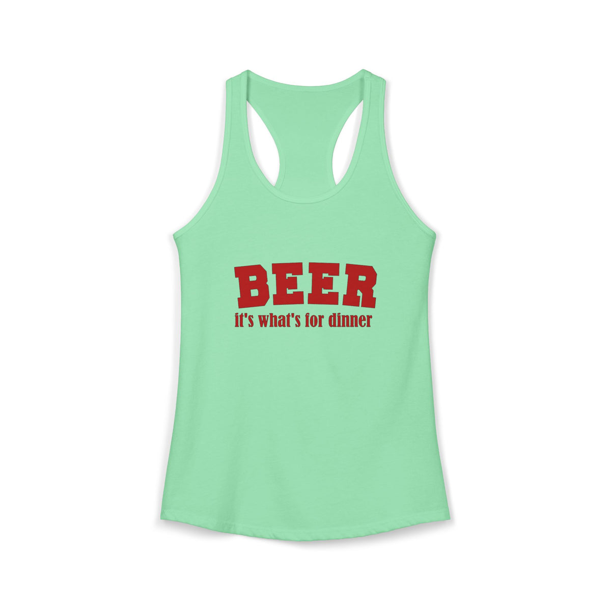 Beer For Dinner Women's Racerback Tank