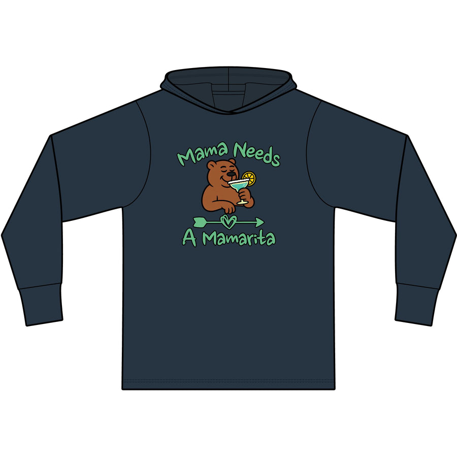 MamaRita Long Sleeve Hooded T-Shirt