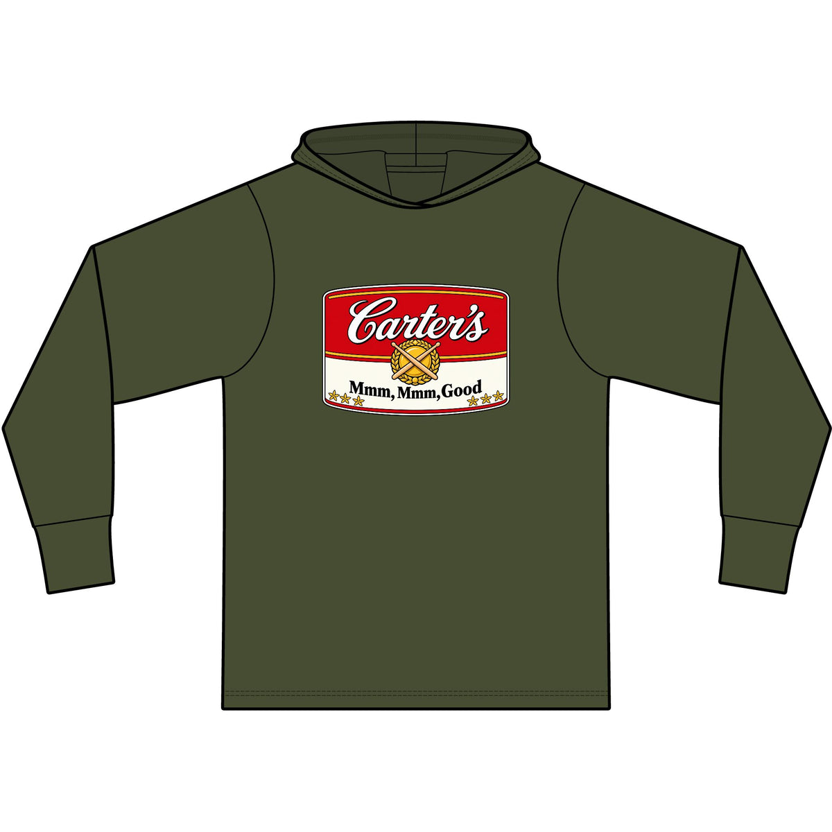 Carter's Mmm, Mmm, Good! Long Sleeve Hooded T-Shirt