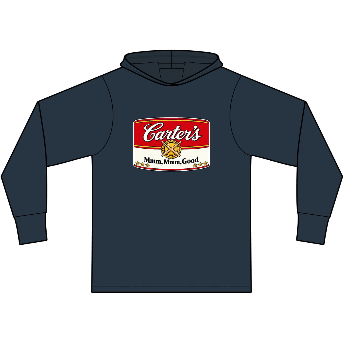 Carter's Mmm, Mmm, Good! Long Sleeve Hooded T-Shirt