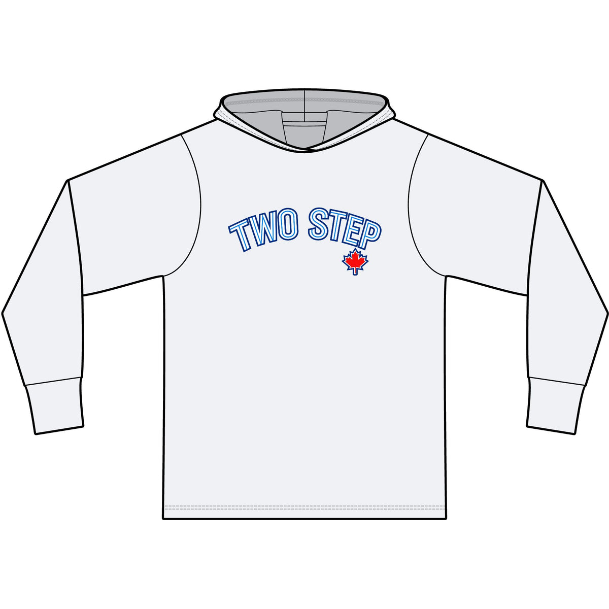 Toronto Two Step Long Sleeve Hooded T-Shirt