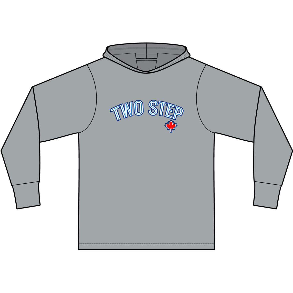 Toronto Two Step Long Sleeve Hooded T-Shirt