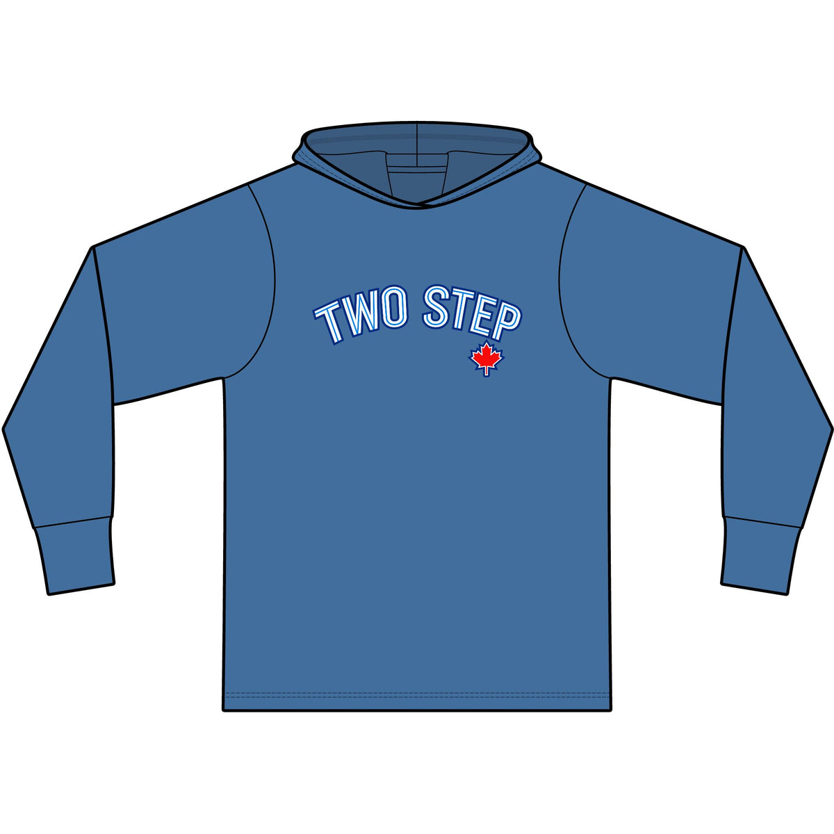 Toronto Two Step Long Sleeve Hooded T-Shirt