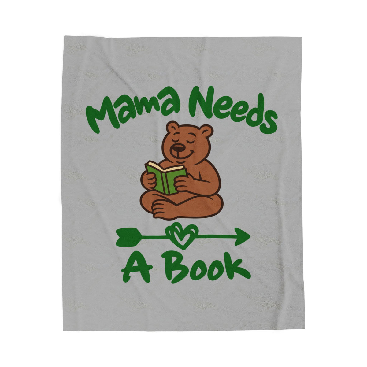 Mama Needs A Book Velveteen Plush Blanket