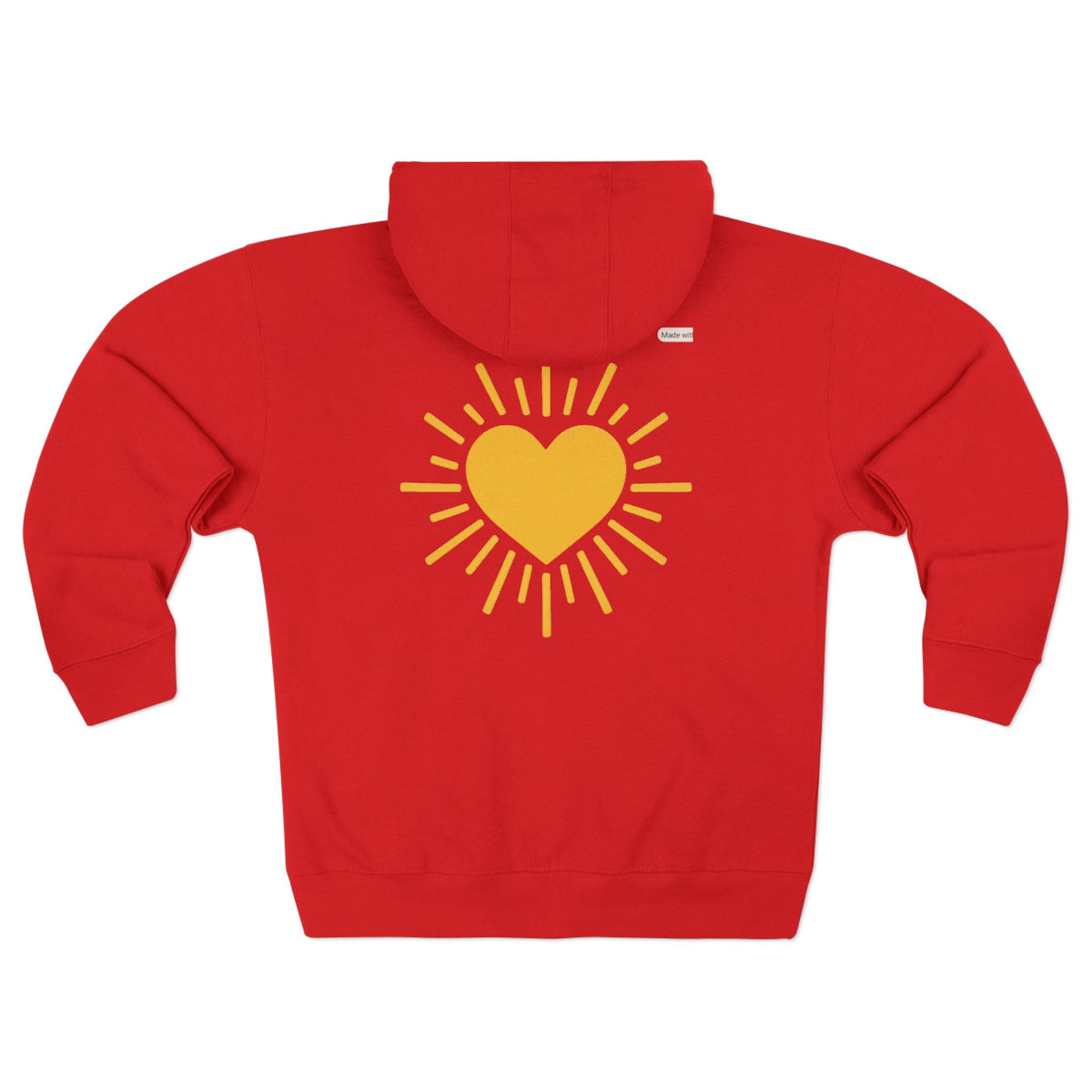Let Your Love Shine Unisex Zip Hoodie (Design On Back)
