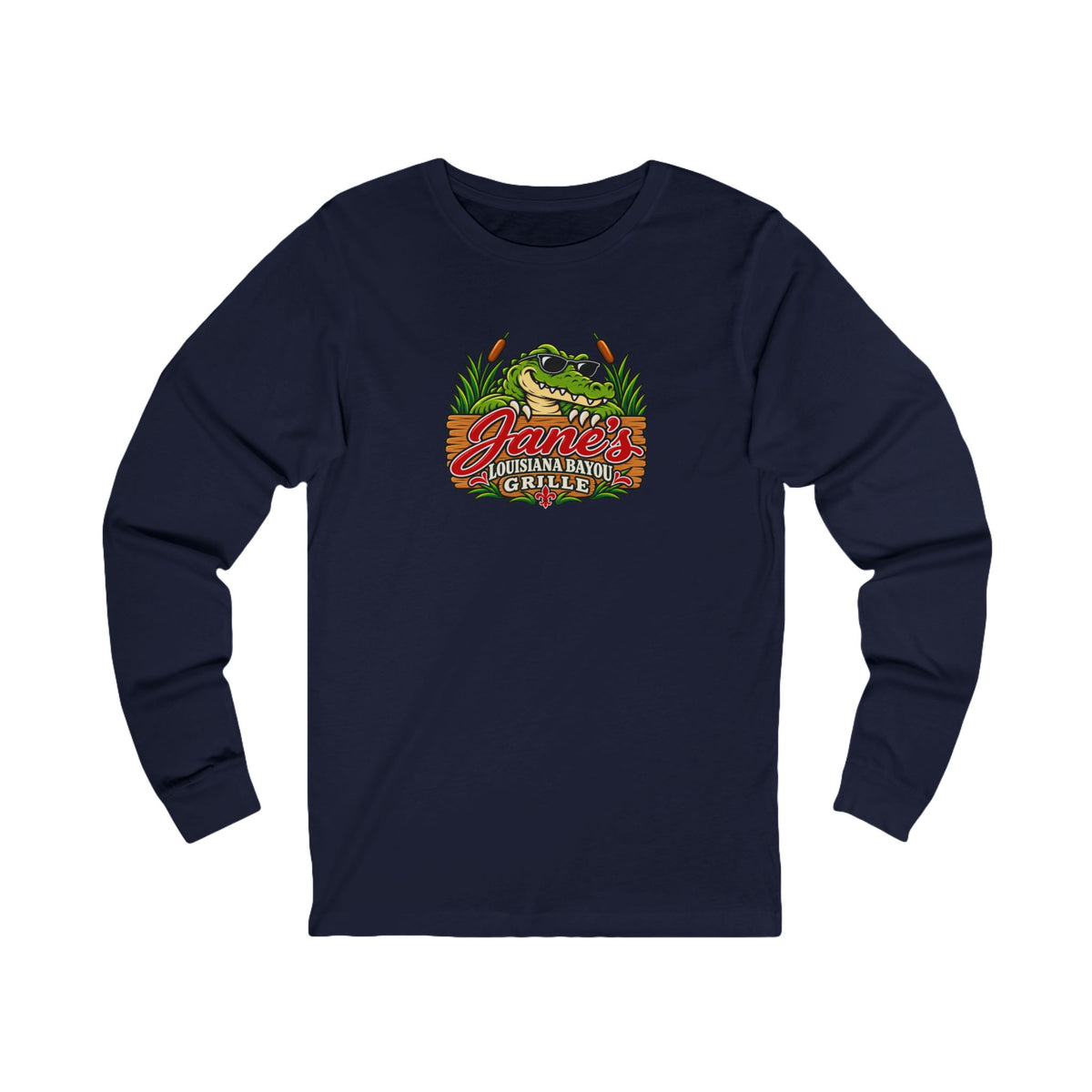 Jane's Louisiana Bayou Grille Long Sleeve T Shirt