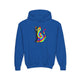 The Black Cat Changing Colors Youth Pullover Hoodie