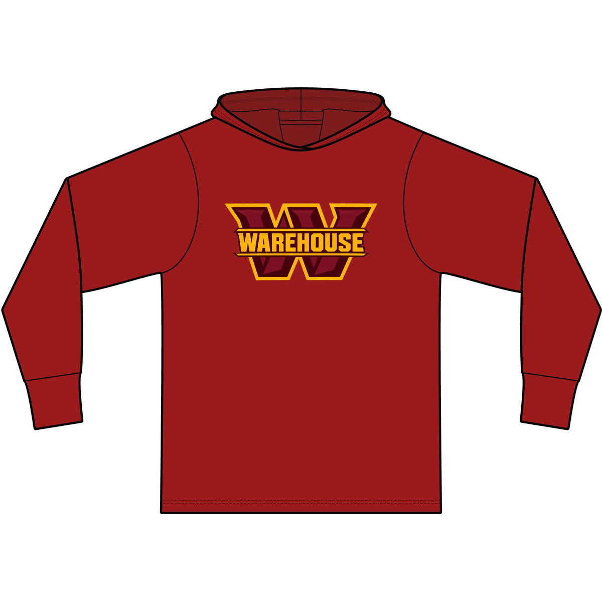 Washington Warehouse Long Sleeve Hooded T-Shirt