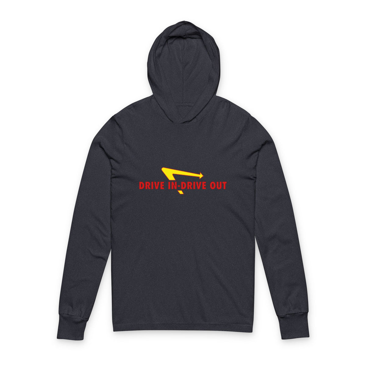 Drive In 'N Out Unisex Hooded Long Sleeve Tee