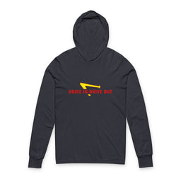 Drive In 'N Out Unisex Hooded Long Sleeve Tee