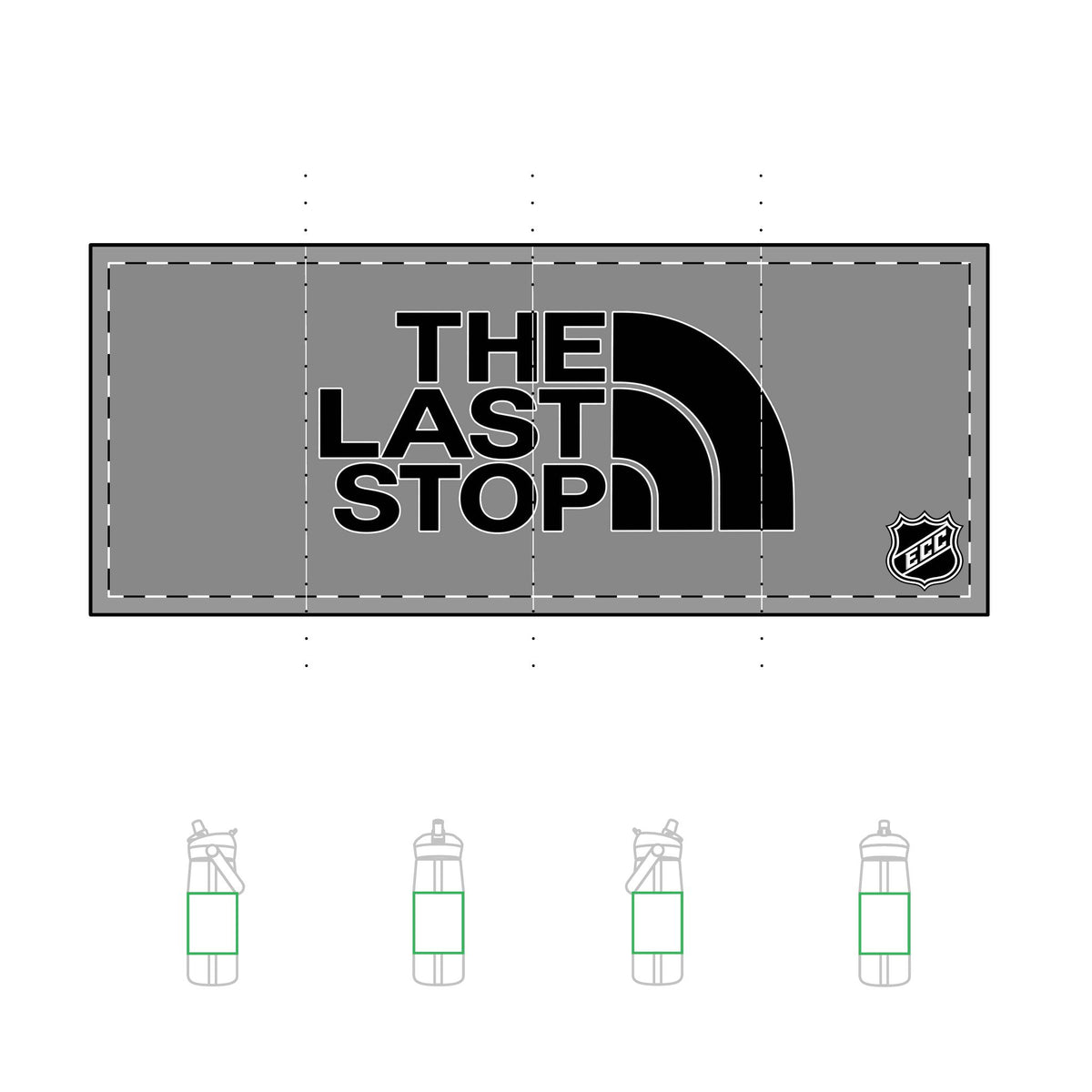 The Last Stop (Black Variant) Camelbak Flip Straw 25oz Bottle