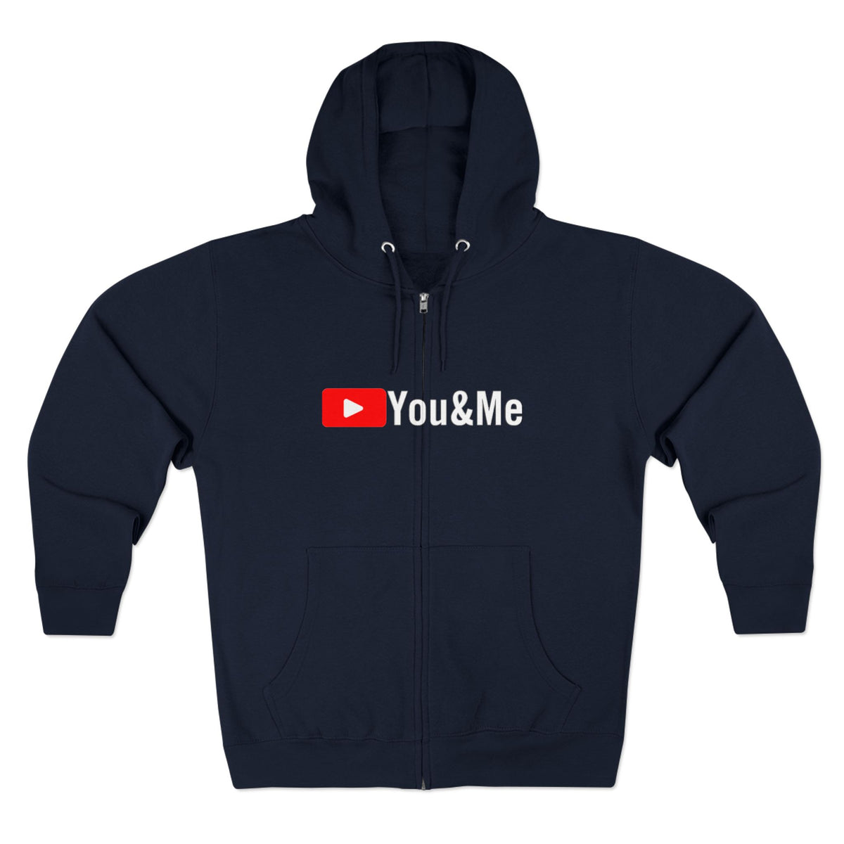 You & Me Tube Zip Up Hoodie