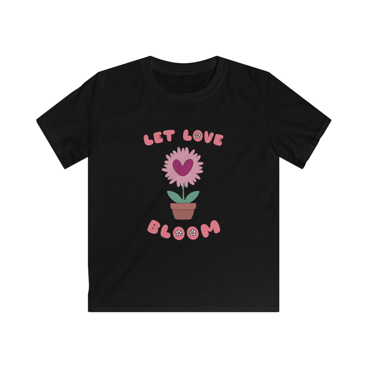 Let Love Bloom Kids T Shirt