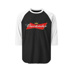 Bartender Please 3/4 Sleeve Raglan T Shirt